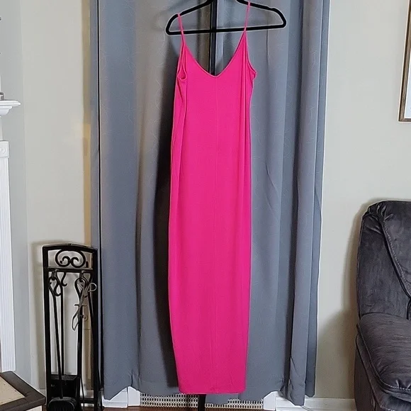 abound maxi dress Abound | Dresses | Abound Vneck Maxi Dress In Hot Pink Sz Small